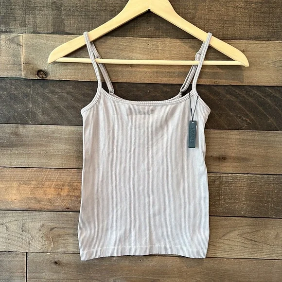 NWT Skims Women's Straight Neck Cami Tank Top in Desert Sand Tan - Picture 2 of 8